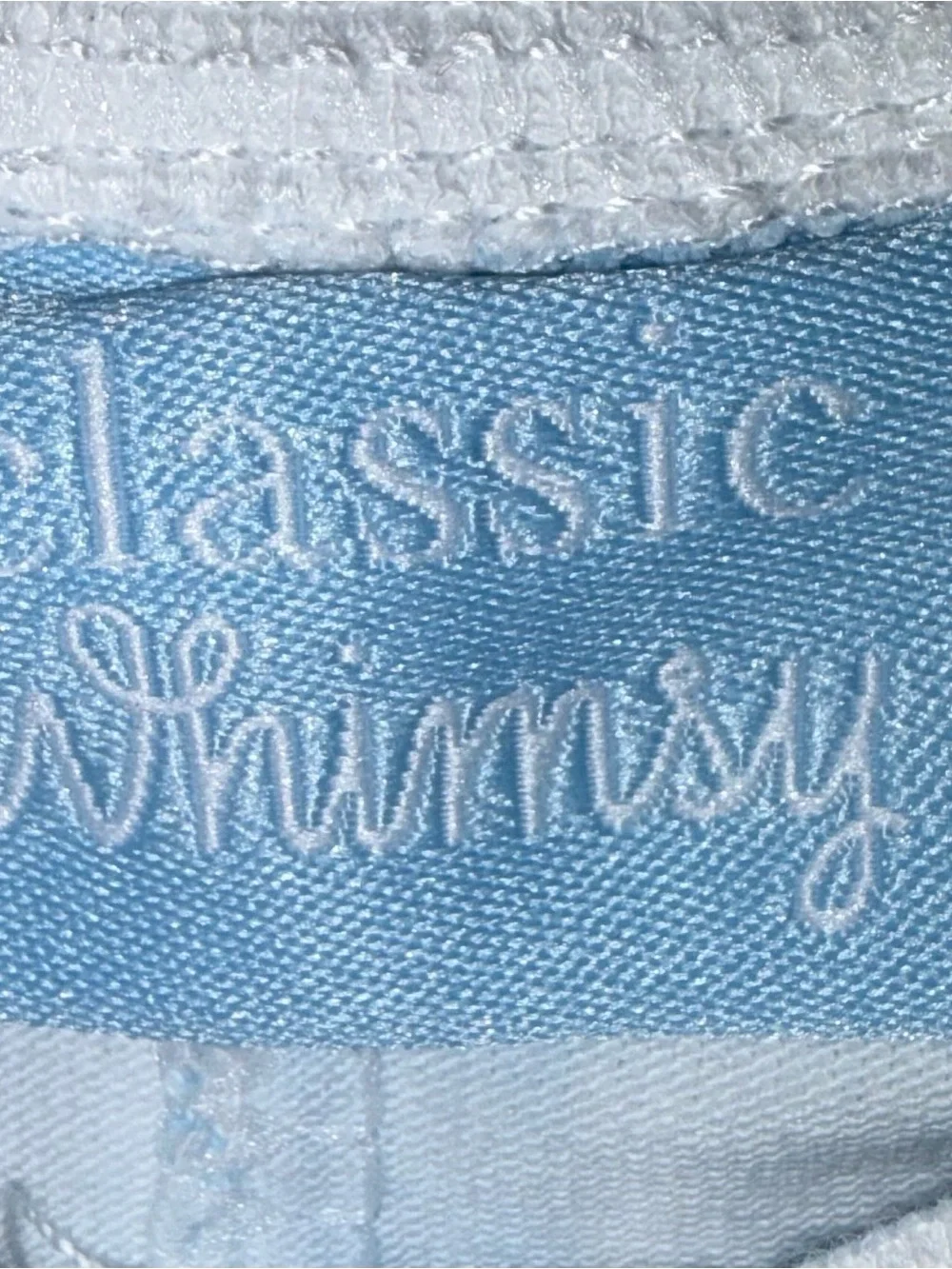 Classic Whimsy blue check footed sleeper with Bunny applique sz 18 mo NWT